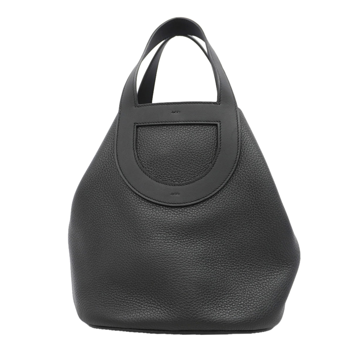 【6kd4195】エルメス ハンドバッグ インザループ23 トリヨンクレマンス ブラック シルバー金具 G刻印【中古】レディース