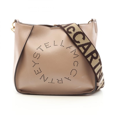 ステラマッカートニー Stella McCartney ステラロゴ クロスボディ ショルダーバッグ バッグ フェイクレザー レディース ベージュ系 700073 【中古】