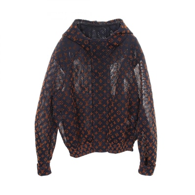 ルイ・ヴィトン LOUIS VUITTON グラディエントモノグラム メッシュブルゾン 衣料品 アウター ポリエステル オレンジ メンズ ネイビー系 / オレンジ系 RM231Q KD2 HOB40W 【中古】
