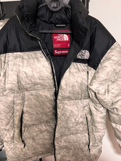 Supreme x The North Face Nuptse Jacket "White Paper Print"