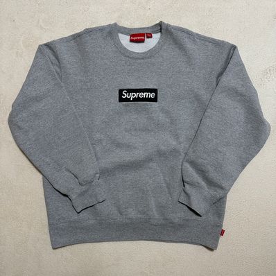 Supreme Box Logo Crewneck "Heather Grey" (22FW)