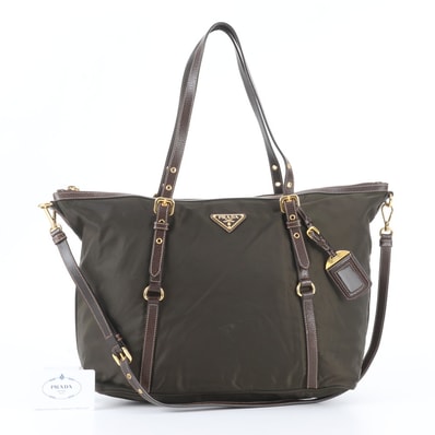 ■極美品 プラダ テスート ナイロントライアングルロゴ BR4253