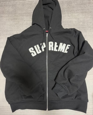 Supreme Arc Thermal Zip Up Hooded Sweatshirt "Black"