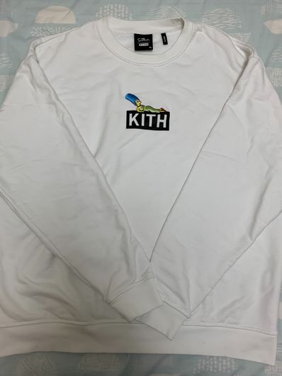 Kith The Simpsons Marge Box Logo Crewneck "White"