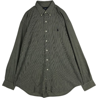 古着 ラルフローレン Ralph Lauren BLAIRE 総柄 長袖 ボタンダウン フランネルシャツ メンズL相当/eaa677097