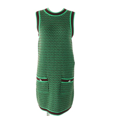 未使用品 シャネル
ワンピース グリーン ブラウン レディース 34 23A P75435