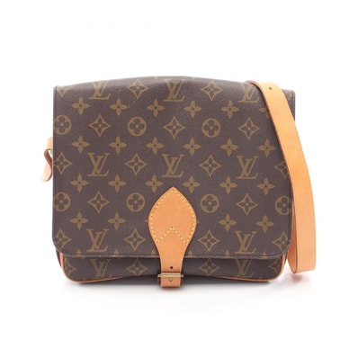 ルイ・ヴィトン LOUIS VUITTON カルトシエールGM ショルダーバッグ バッグ PVCコーティングキャンバス レザー モノグラム レディース ブラウン系 M51252 【中古】