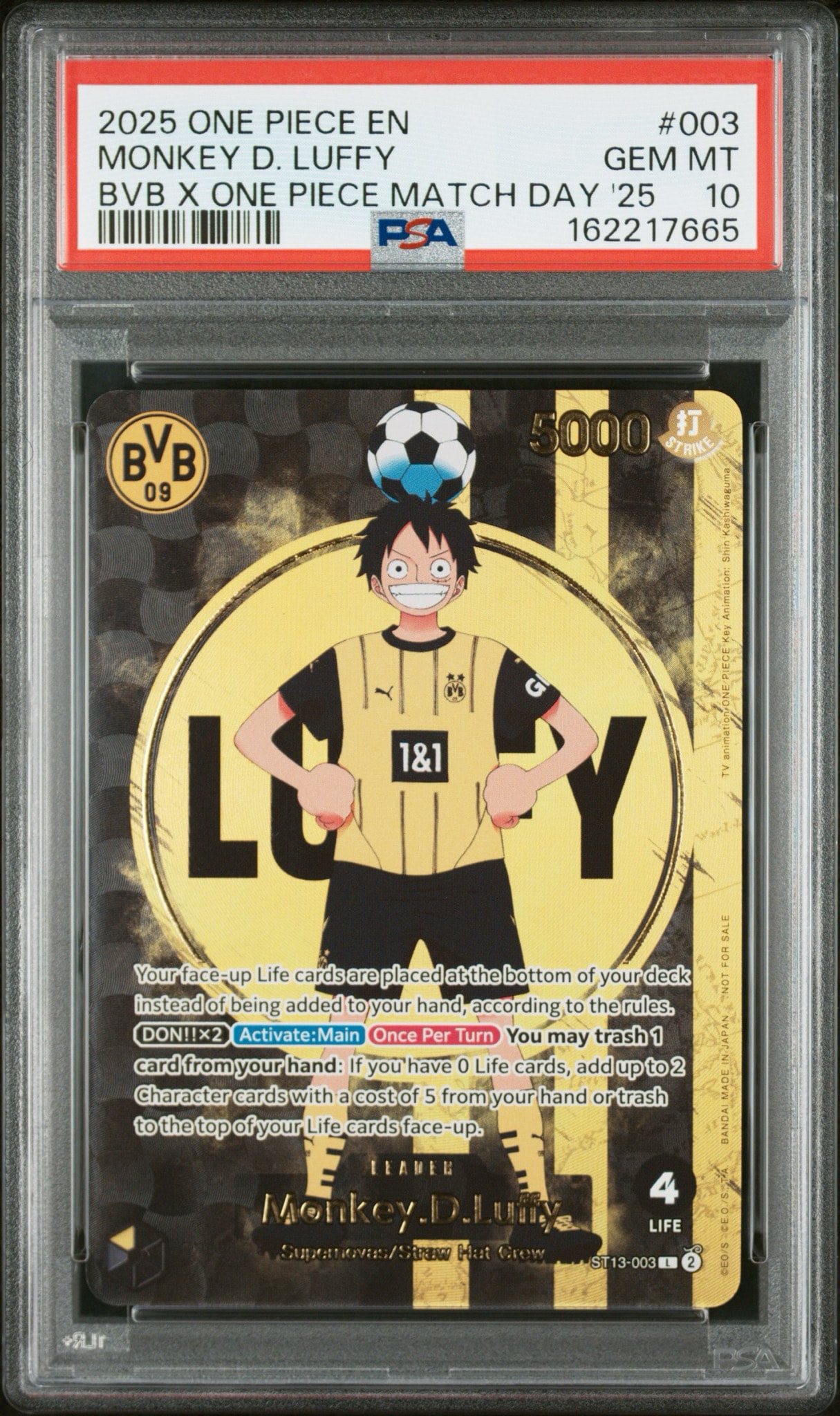 モンキー・D・ルフィ L [ST13-003]【英語版】(プロモーションカード「ボルシアドルトムント × ONE PIECE マッチデー 2025」)