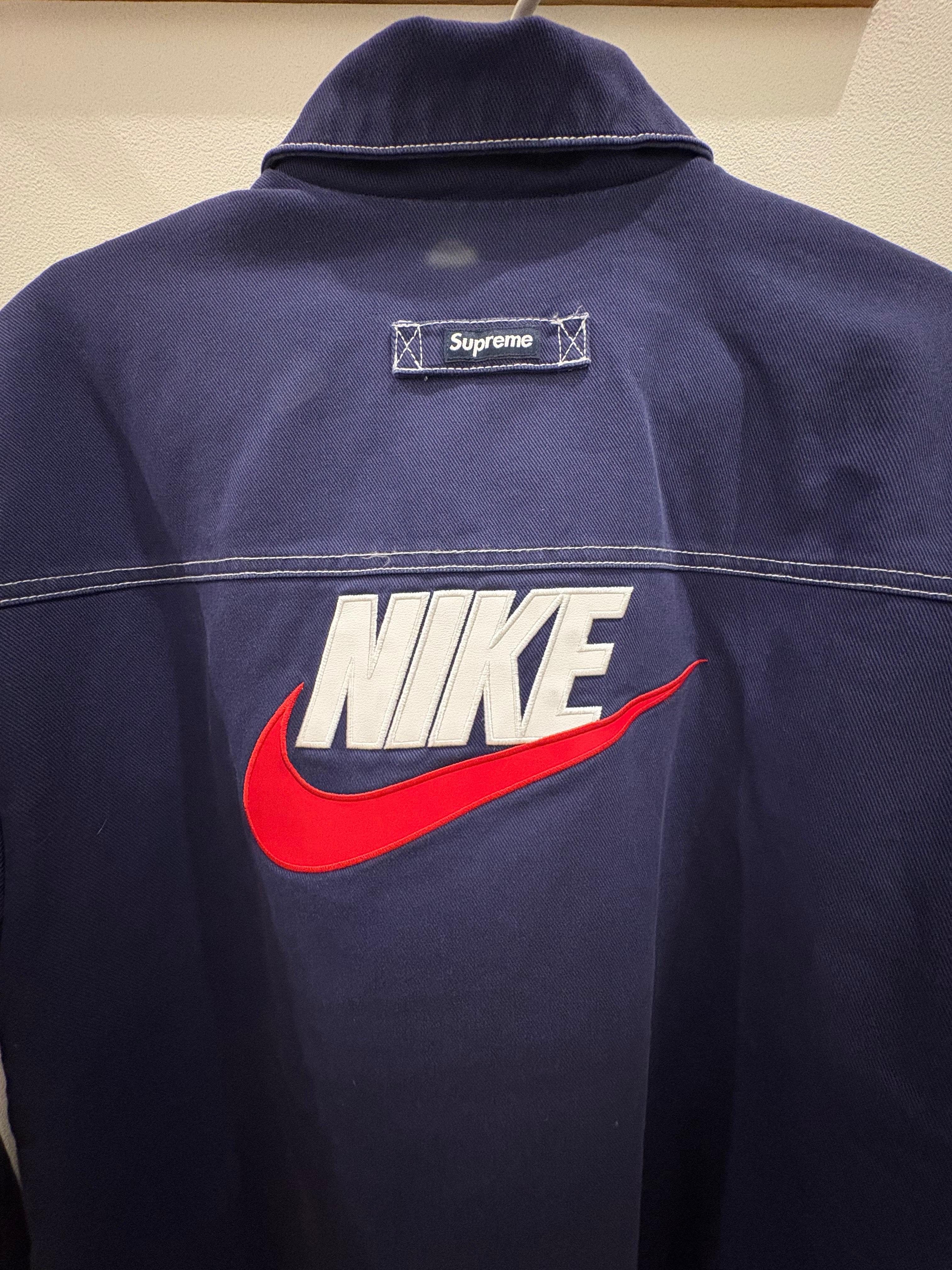 Supreme / NIKE® Double Zip Work Jacket "navy"