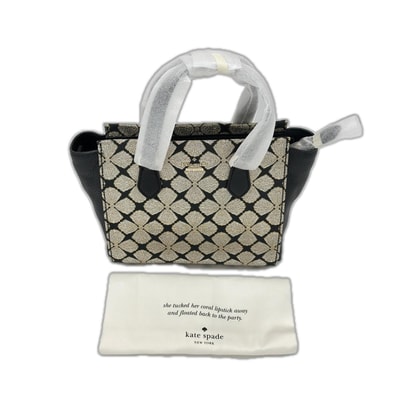 Kate Spade ケイトスペード 2WAYバッグ ショルダーバッグ ハンドバッグ ショルダーストラップ付 未使用品 ブラック×シルバー