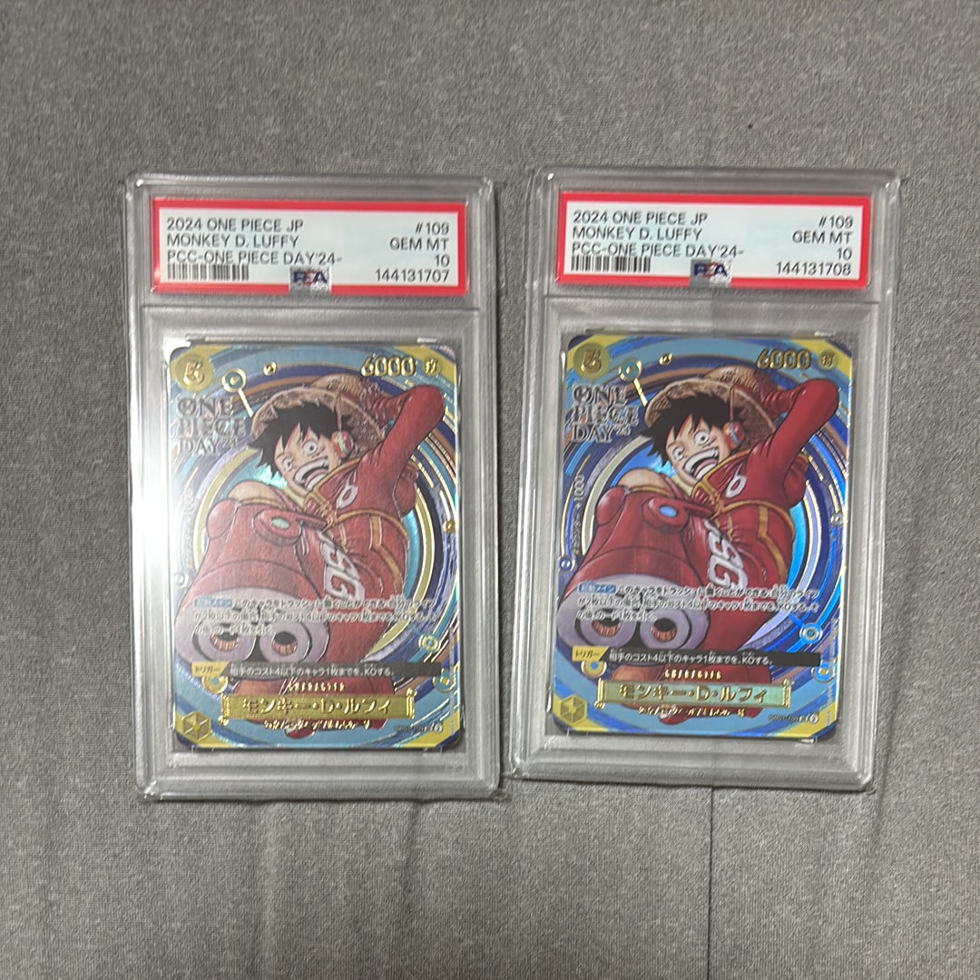 PSA10】モンキー・D・ルフィ SR [OP07-109](プロモーションカード「V