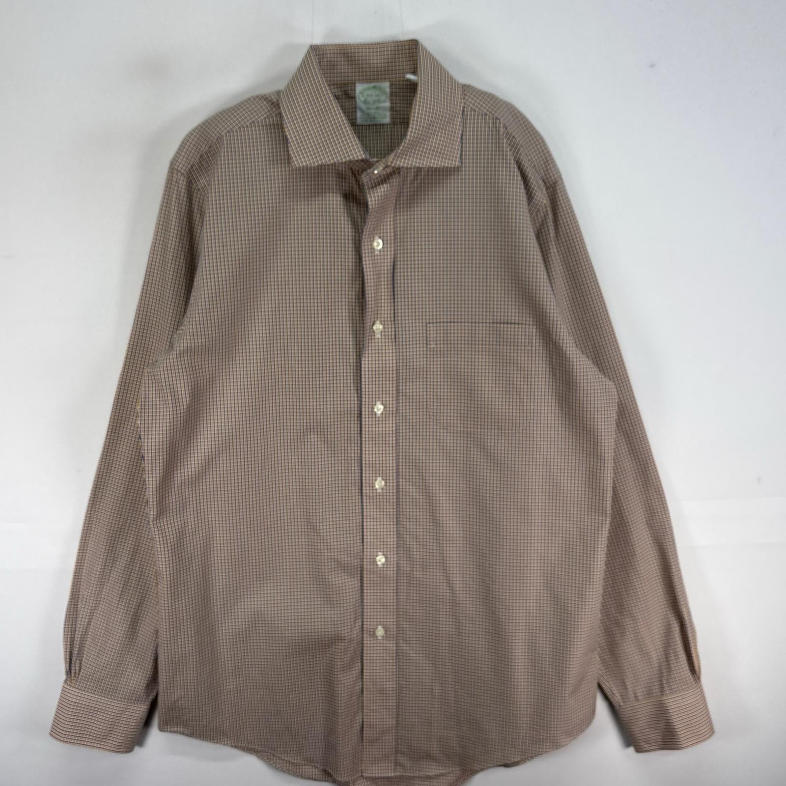 古着 ブルックスブラザーズ Brooks Brothers 長袖シャツ チェック 胸ポケ MILANO M イエロー系 マルチカラー メンズ