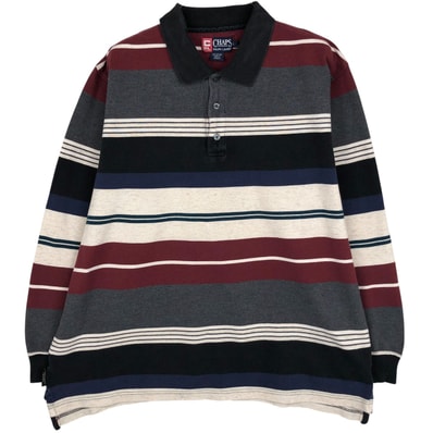 古着 ラルフローレン Ralph Lauren CHAPS チャップス 長袖 ポロシャツ メンズL相当/eaa616677