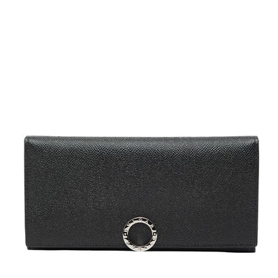 ブルガリ ブルガリブルガリ 長財布 ブラック レザー レディース BVLGARI 【中古】