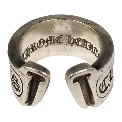 CHROME HEARTS クロムハーツ ラージ スクロールラベル リング・指輪 52640