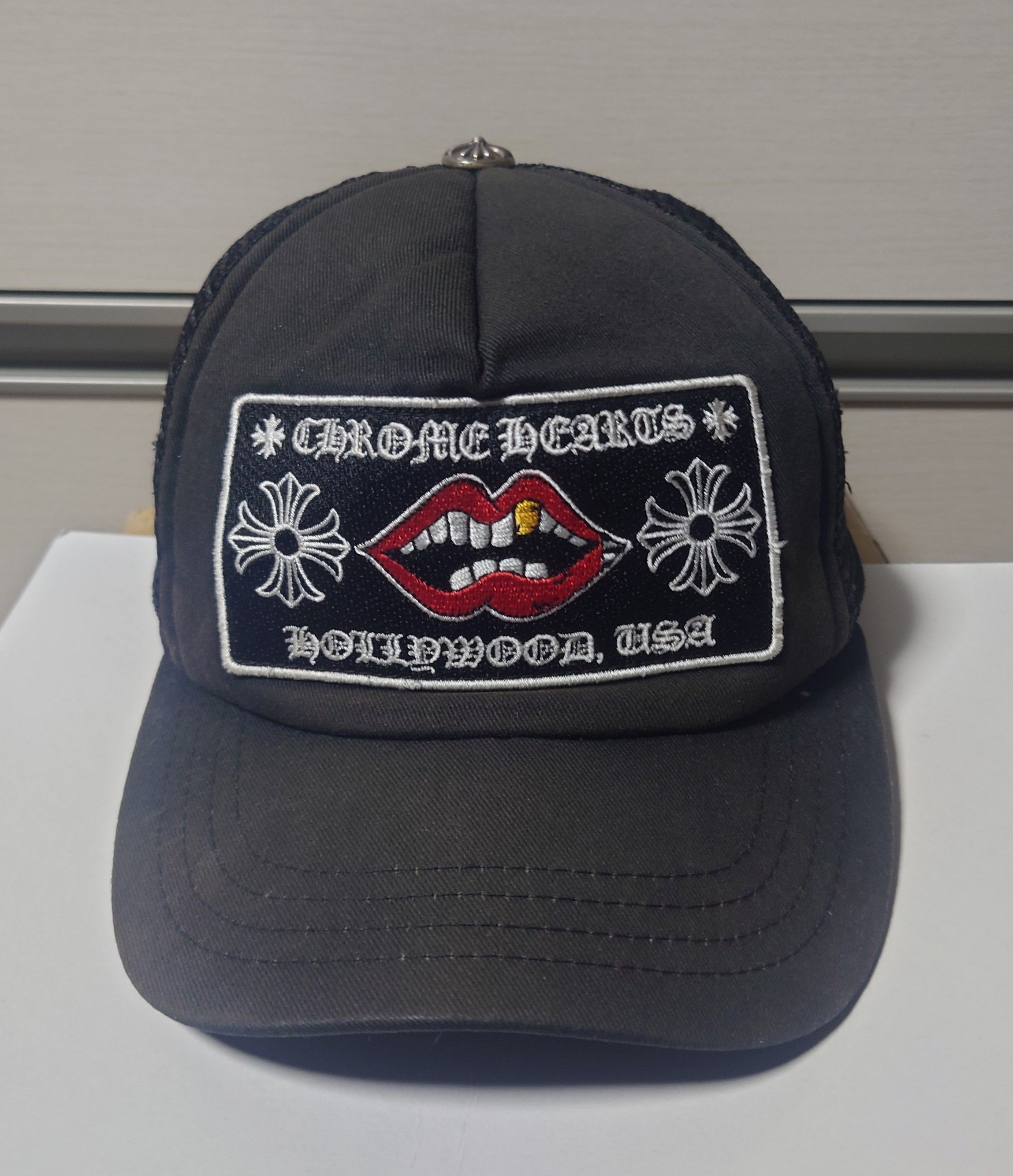 Chrome Hearts Tracker Cap Chomper "Black"