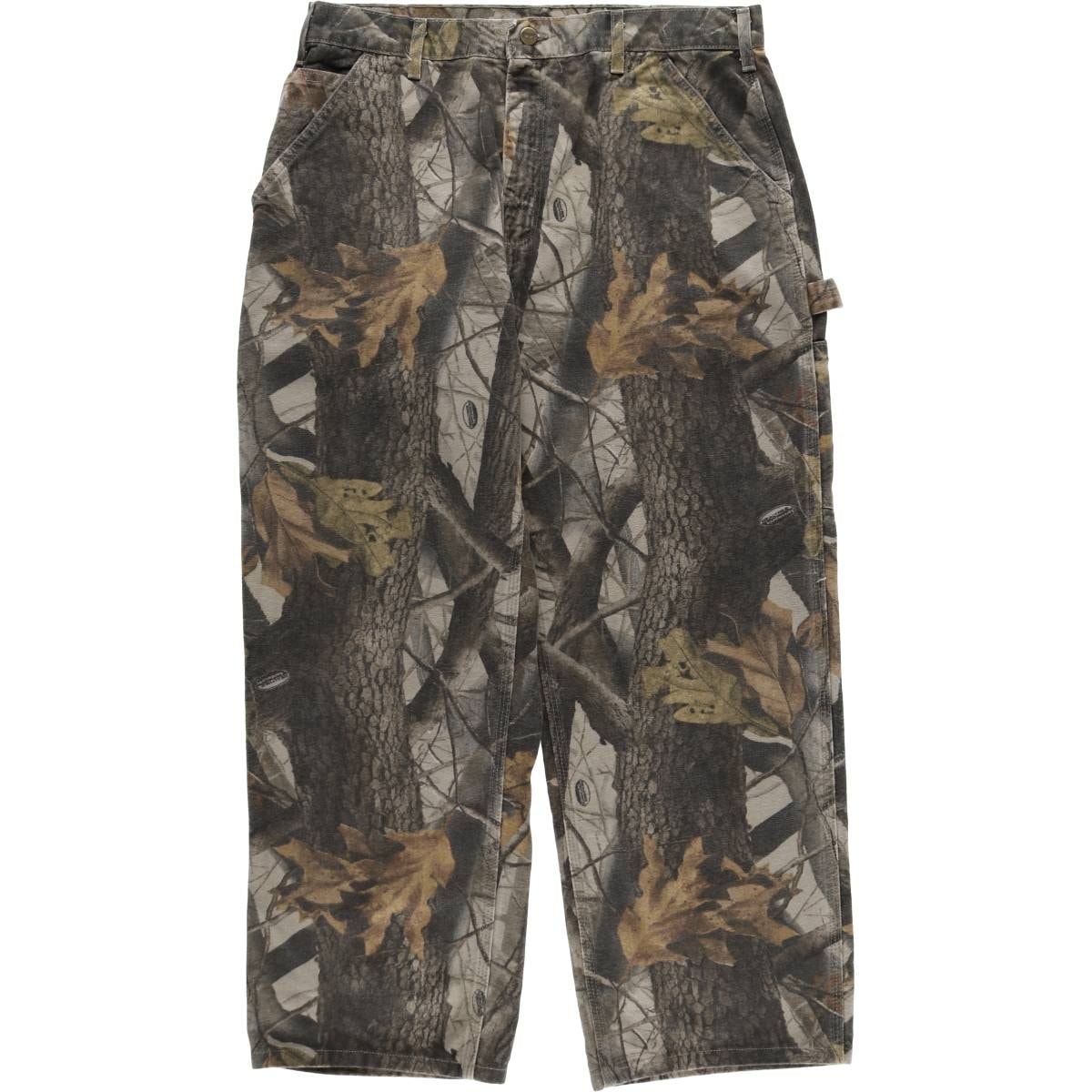 古着 00年代 カーハート Carhartt 迷彩柄 リアルツリーカモ ダックペインターパンツ メンズw35相当/evb034103