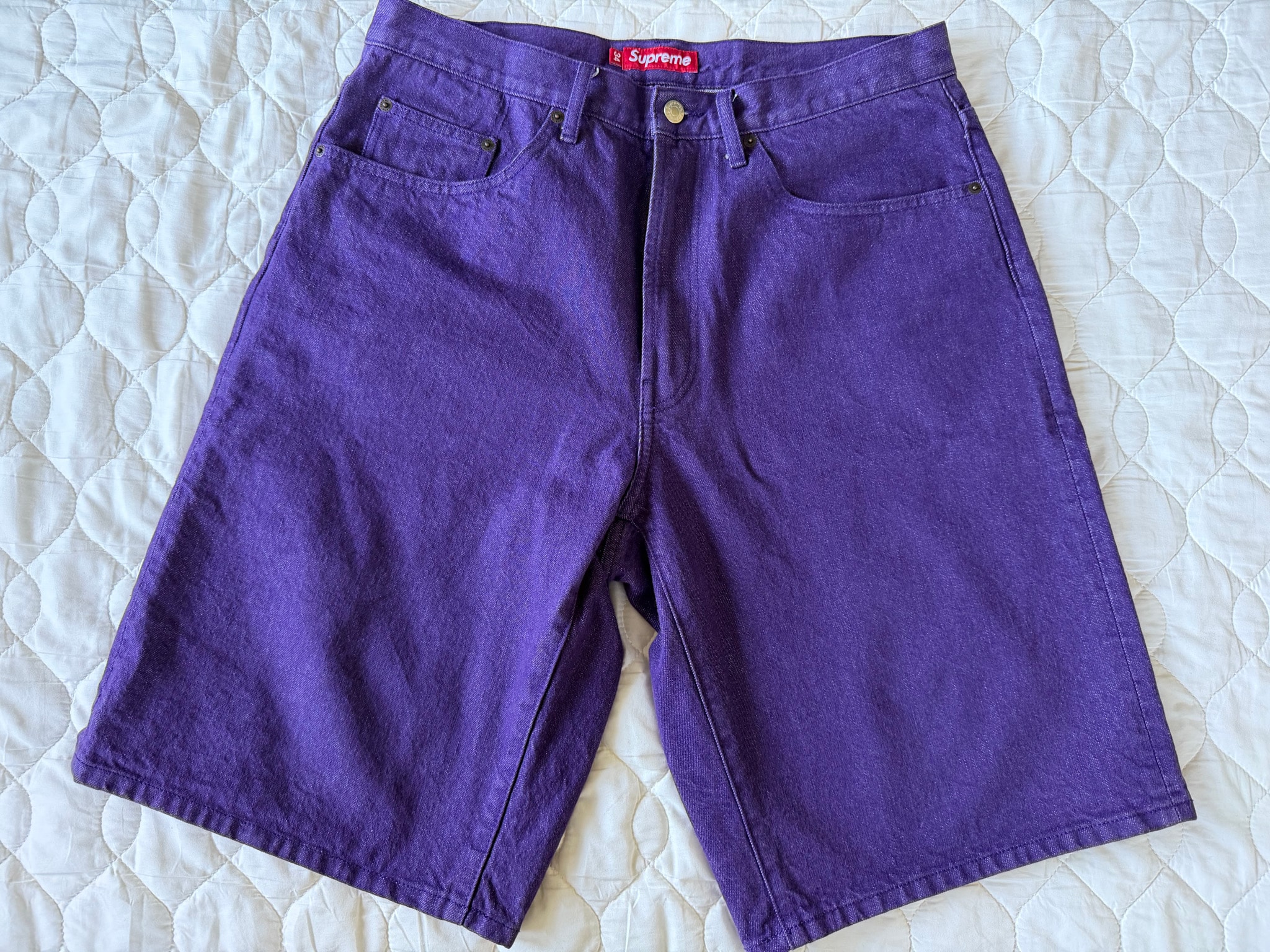 Supreme Baggy Denim Short (25SS) "Purple"