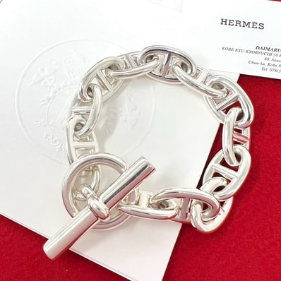 HERMES エルメス シェーヌダンクル TGM 12コマ ブレスレット シルバー925 ブレスレット シルバー
60564