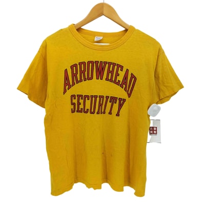 80S USA製 トリコタグ 染み込みプリント S/S クルーネック Tシャツ【1142473783215】