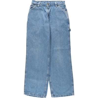 古着 リー Lee DUNGAREES デニム ペインターパンツ レディースL(w28)相当/eaa619376