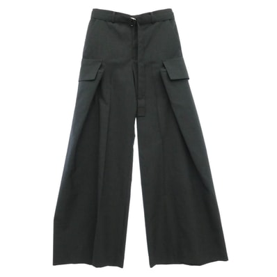 Sacai サカイ 25SS 25-08107 Cargo Suiting Pants カーゴ ス―チング スーツ ベルテッド パンツ グレー系 2【中古】