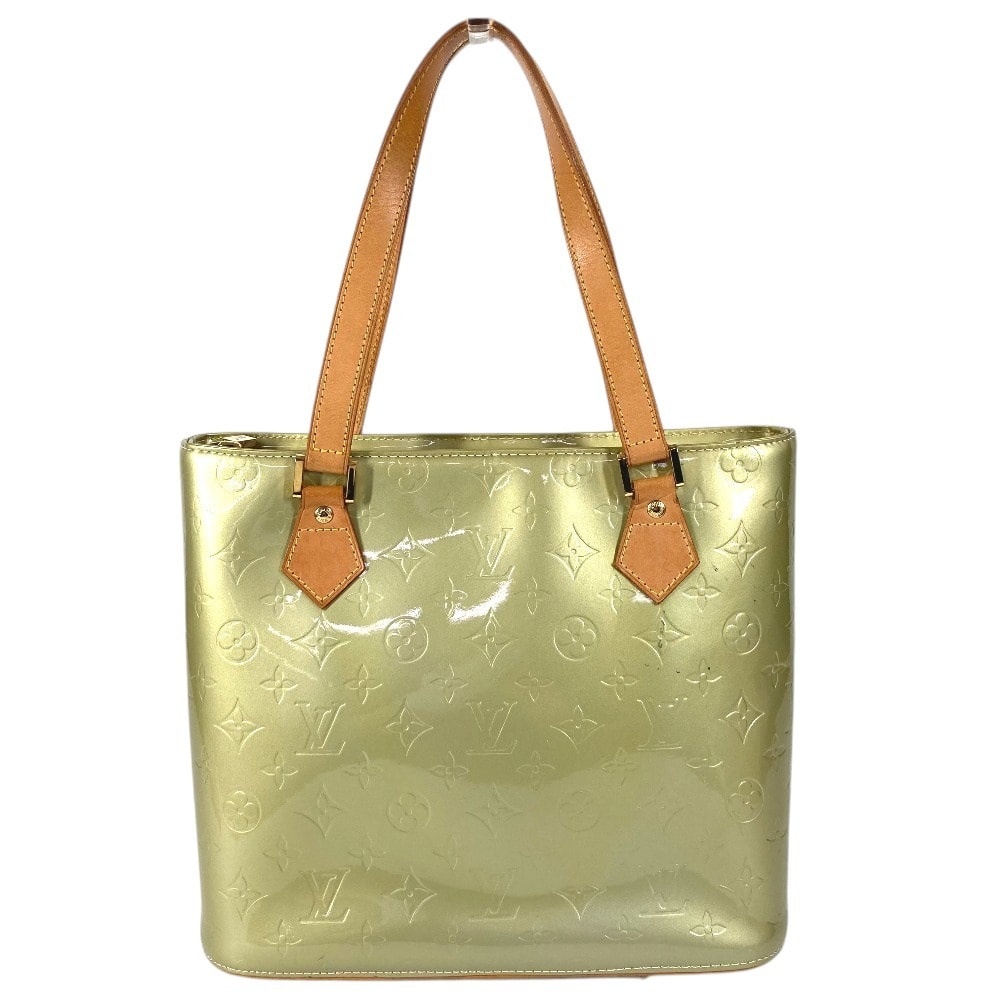 ルイヴィトン LOUIS VUITTON ヒューストン M91053 モノグラムヴェルニ カバン 肩掛け トートバック ショルダーバッグ モノグラムヴェルニキャンバス グリ グレー系