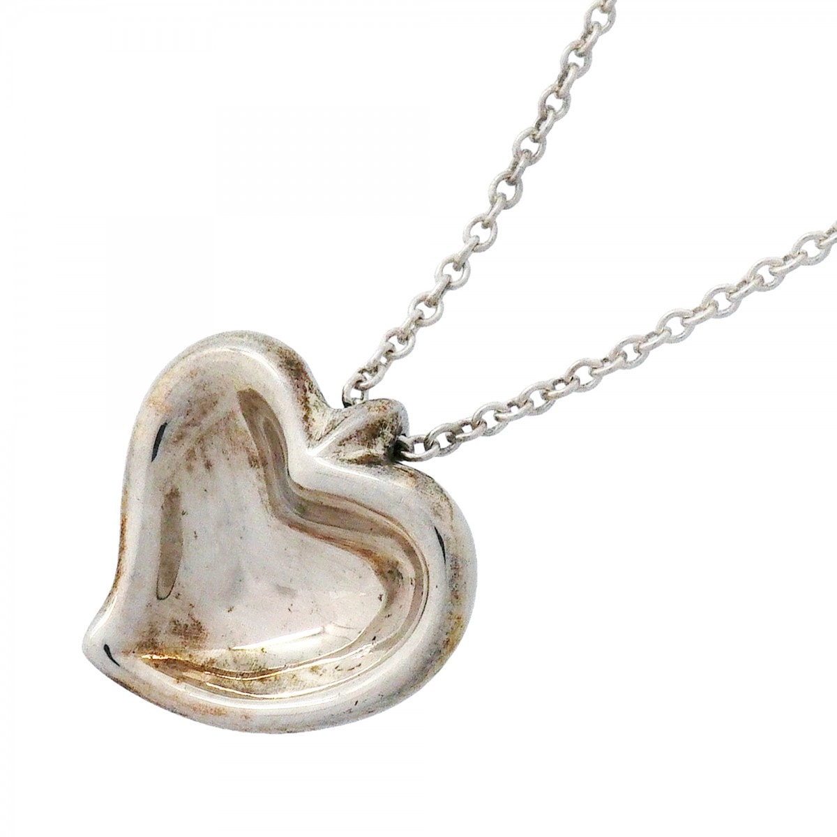 ★SALE【6jfb0480-k】ティファニー ネックレス フルハート シルバー925【中古】レディース