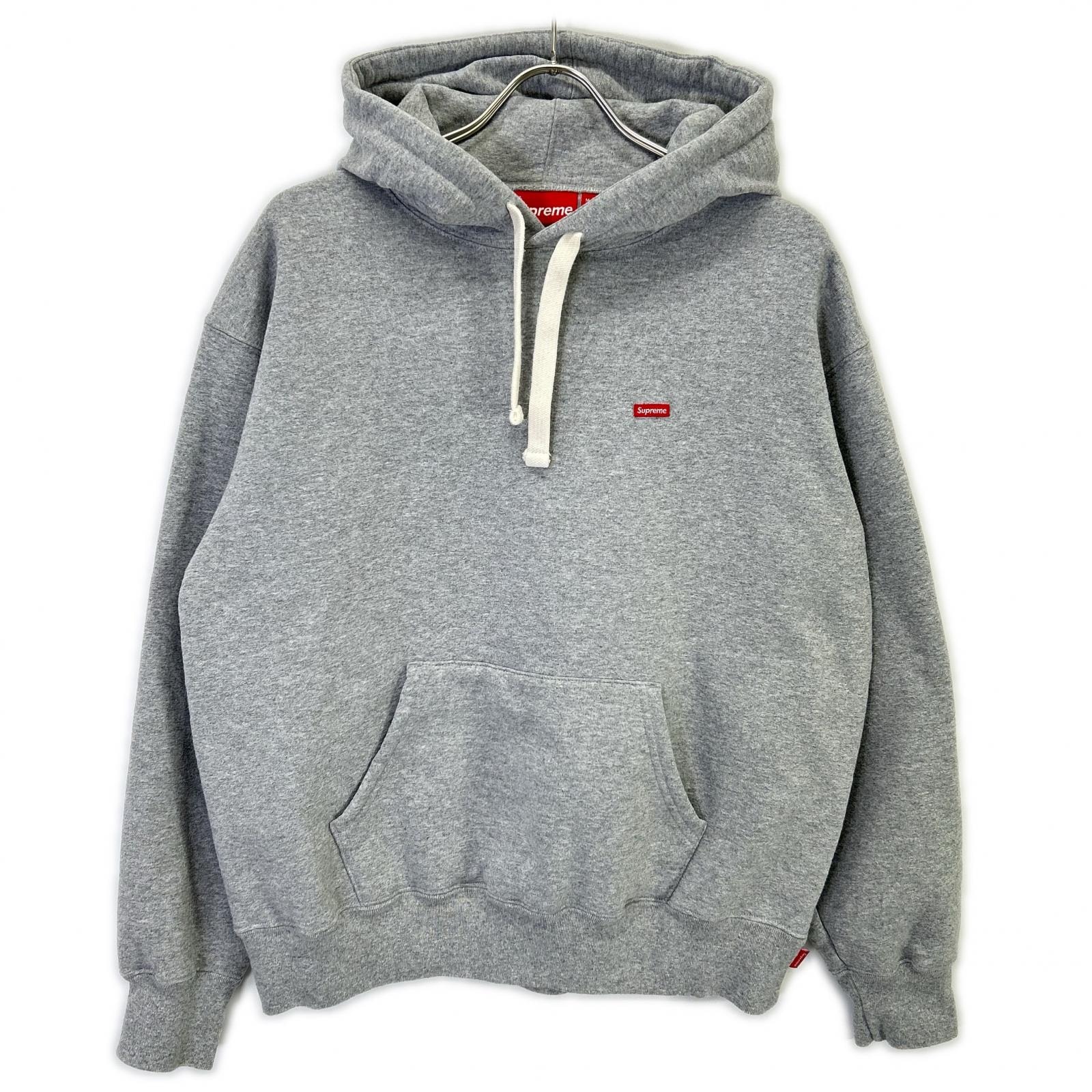 シュプリーム 23FW グレー Small Box Drawcord Hooded Sweatshirt S