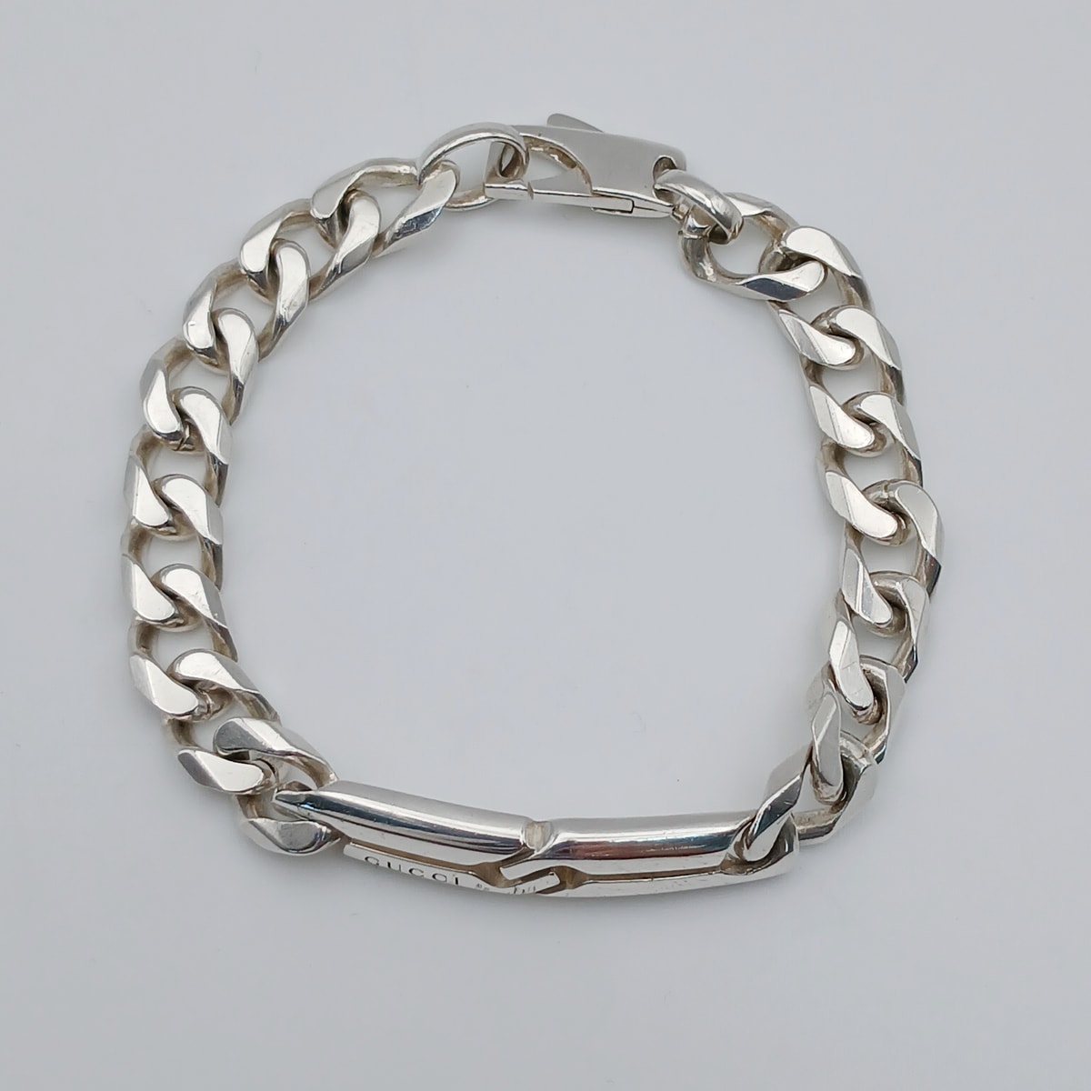 GUCCI グッチ ノット インフィニティ 925刻印 17 ブレスレット シルバー925 シルバー  メンズ【中古】