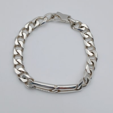 GUCCI グッチ ノット インフィニティ 925刻印 17 ブレスレット シルバー925 シルバー メンズ【中古】
