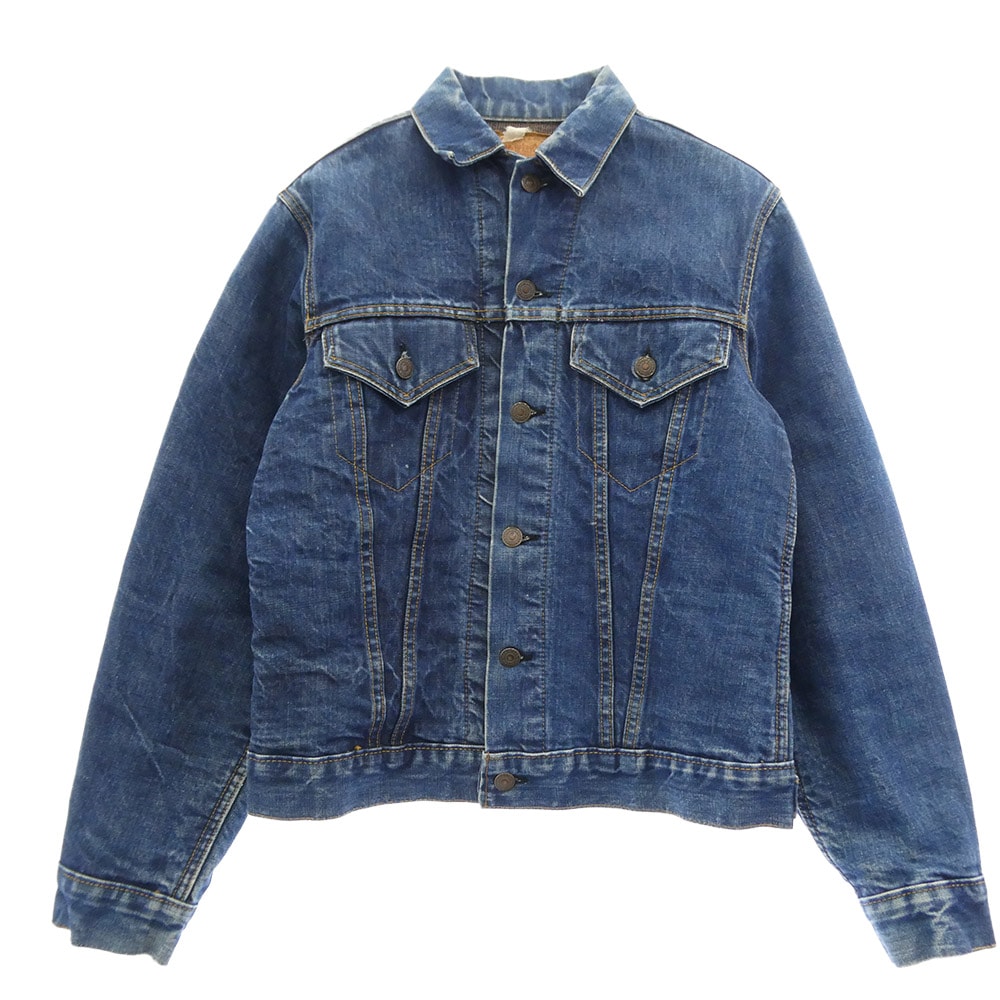 Levi's リーバイス デニムジャケット 70s 70505-0317 4th ブランケット付 赤タブ欠損 ケアタグ ボタン裏52 デニム ジャケット インディゴブルー系 サイズ不明【中古】