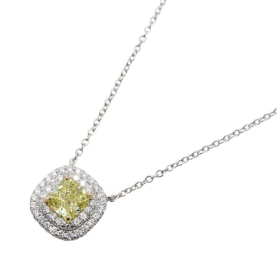 ティファニー TIFFANY&CO ダイヤ ネックレス ネックレス ジュエリー Pt950プラチナ K18(イエローゴールド) ダイヤモンド レディース シルバー系 / ゴールド系 / イエロー系 / クリア系 【中古】