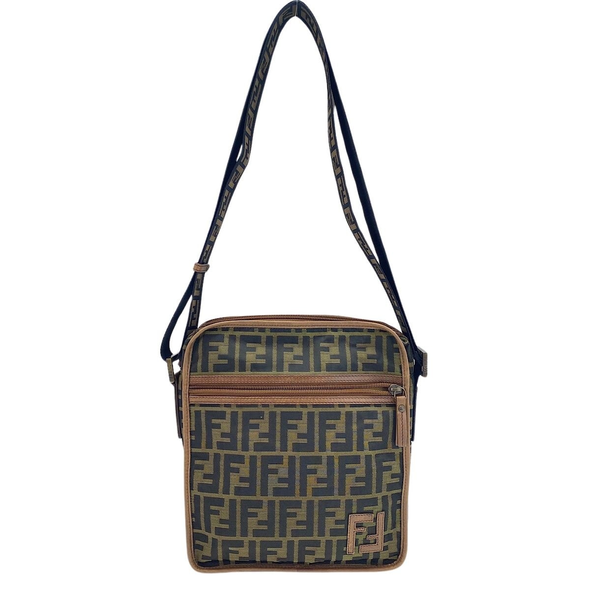 フェンディ FENDI ズッカ ショルダーバッグ キャンバス【中古】