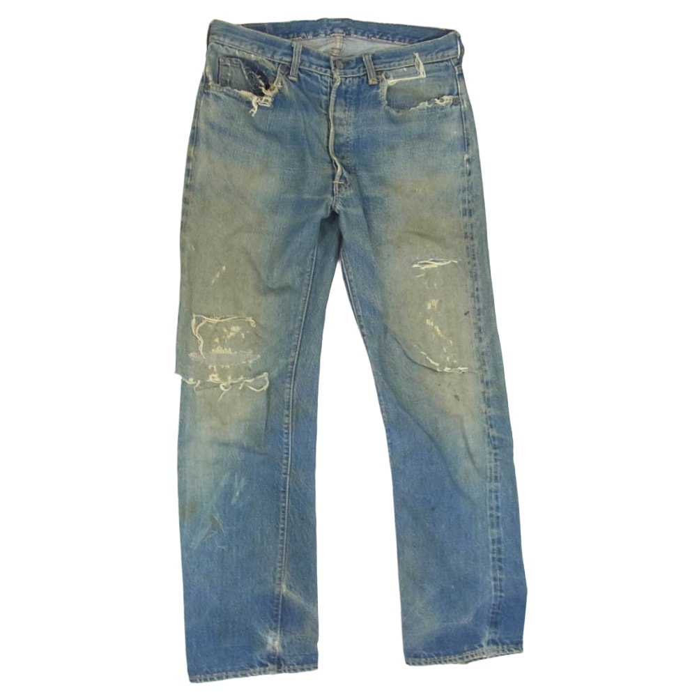 Levi's リーバイス デニムパンツ Vintage ヴィンテージ 60s 501 BIGE ビッグE 後期 ボタン裏8 足長R デニム パンツ インディゴブルー系 サイズ表記無【中古】