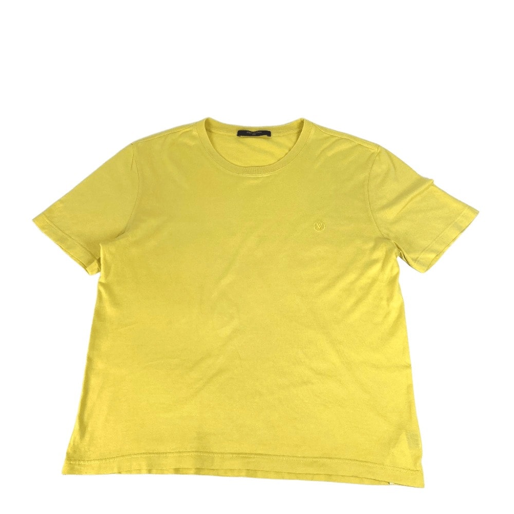 ルイヴィトン LOUIS VUITTON ロゴ LVサークル アパレル トップス Tシャツ 半袖Tシャツ コットン イエロー