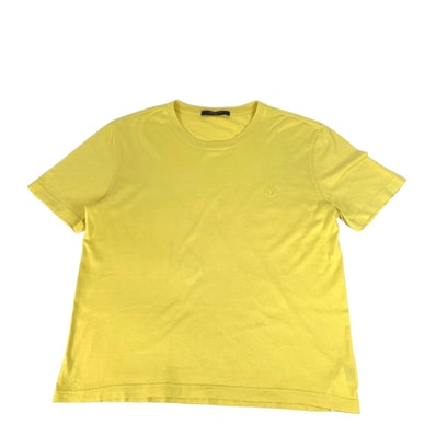 ルイヴィトン LOUIS VUITTON ロゴ LVサークル アパレル トップス Tシャツ 半袖Tシャツ コットン イエロー