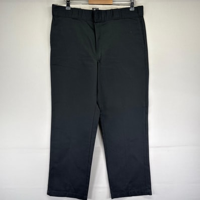 古着 ディッキーズ Dickies パンツ 874 長ズボン チノパン 大きいサイズ ジッパーフライ W36×L30 グレー系 メンズ