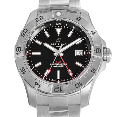 【新品】BREITLING ブライトリング アベンジャー オートマチック GMT 44 A32320101B1A1 保証書2026年 ステンレススチール【中古】