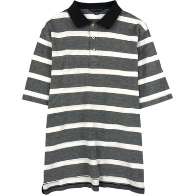 古着 ラルフローレン Ralph Lauren POLO GOLF ポロゴルフ ボーダー柄 半袖 ボーダー ポロシャツ メンズXL相当/eaa657468
