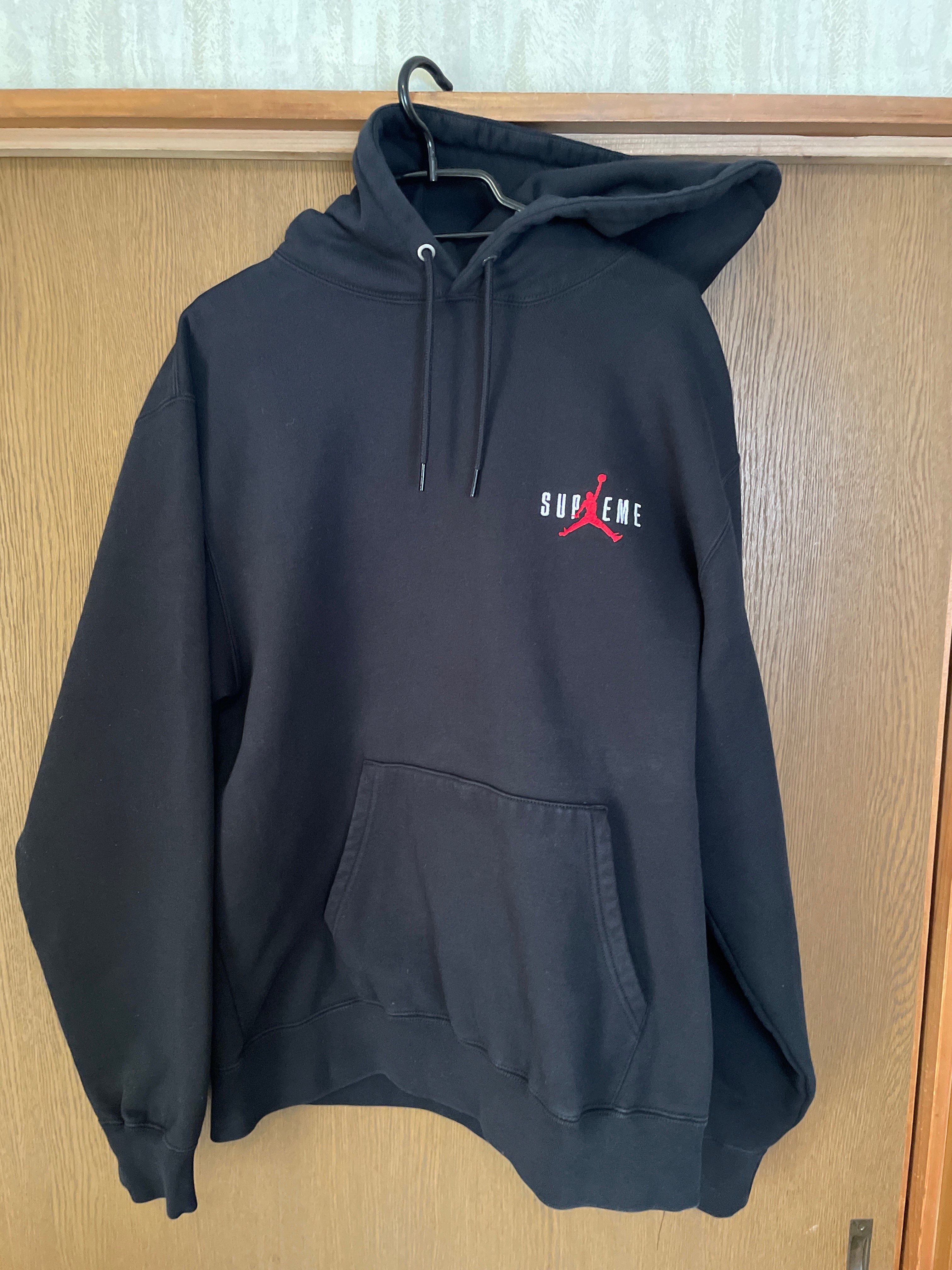 Supreme x Jordan Hooded Sweatshirt "Black"