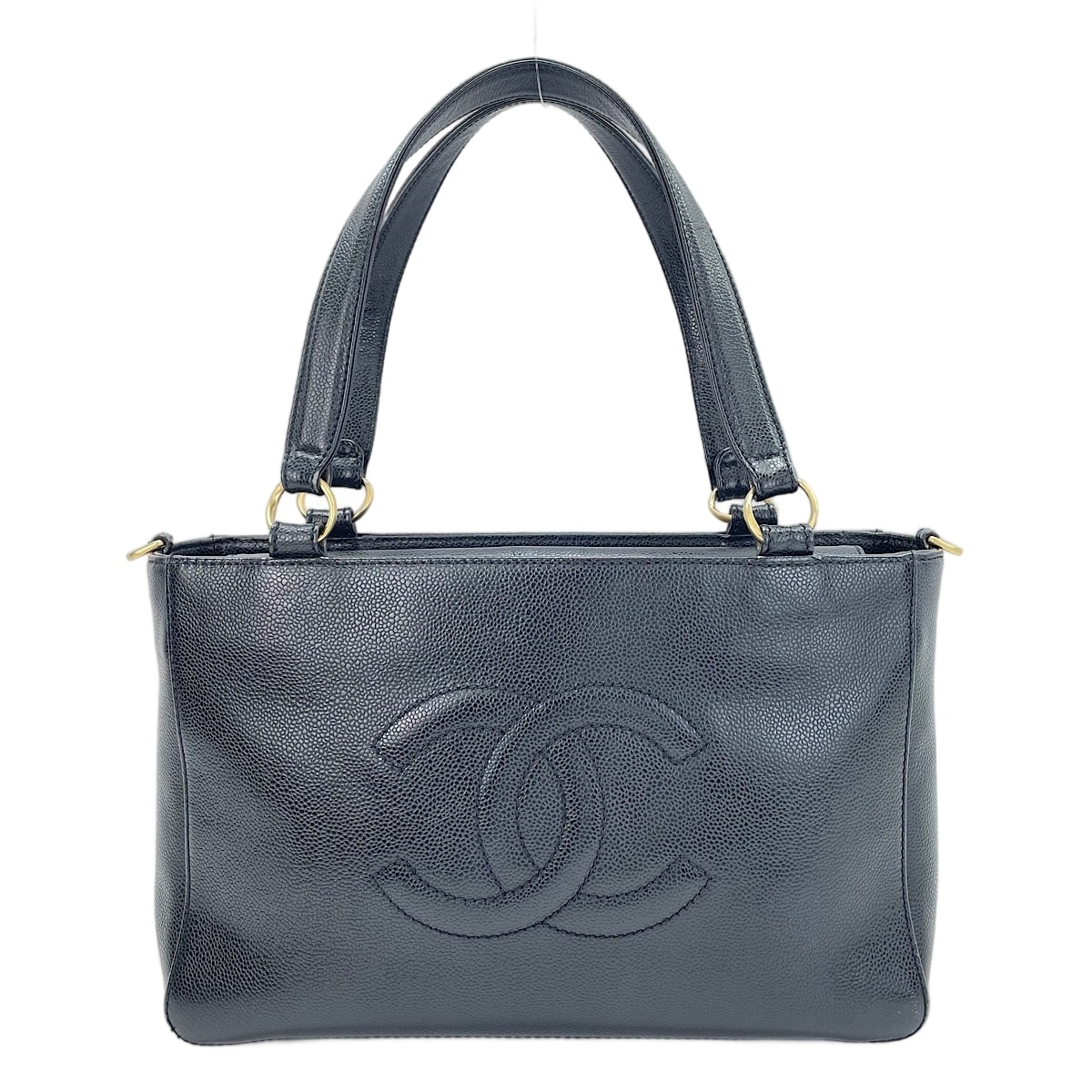 シャネル CHANEL キャビアスキン トートバッグ【中古】