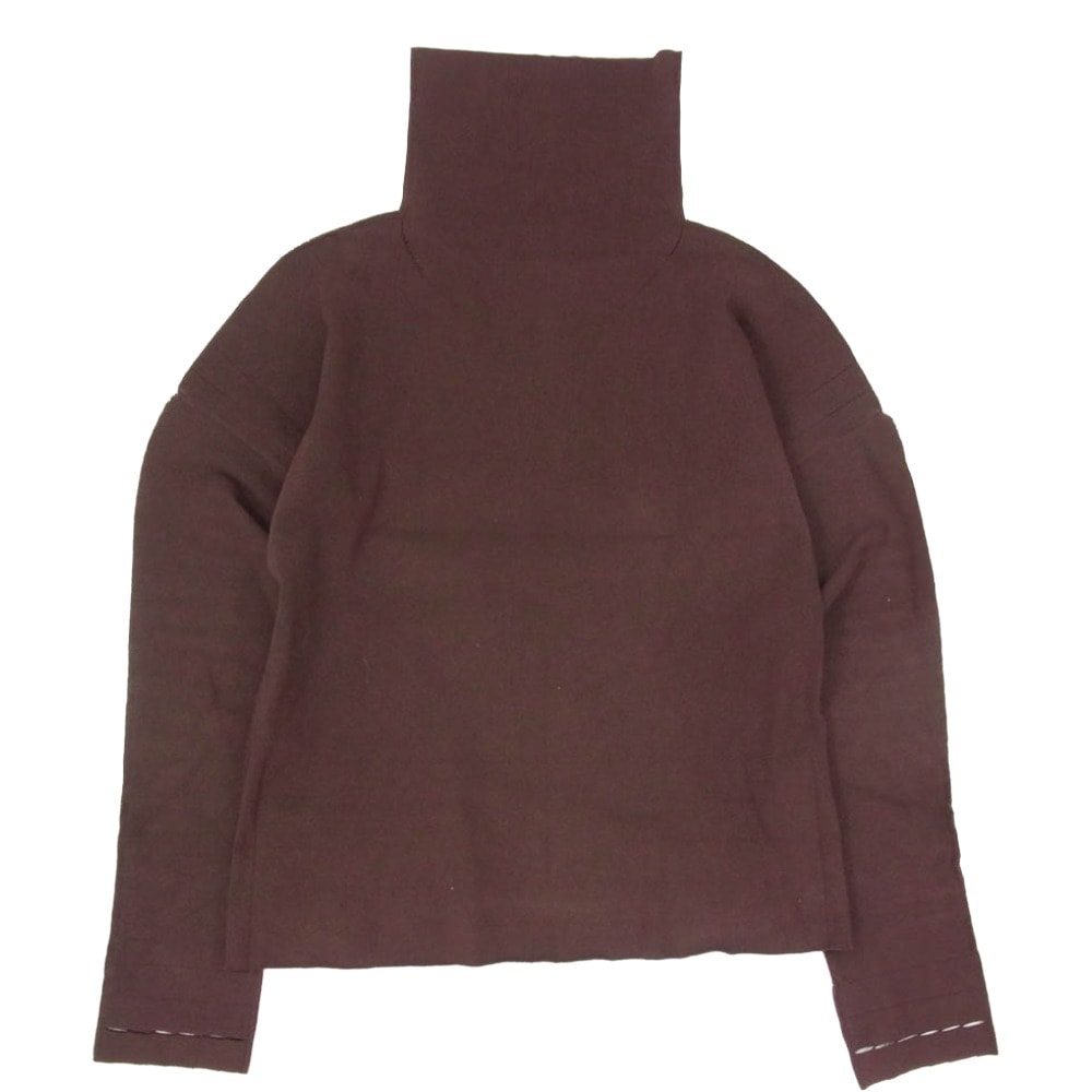 ISSEY MIYAKE イッセイミヤケ AP23-KK523 A-POC エーポック ハイネック 長袖 ニット カットソー ブラウン系 2【中古】