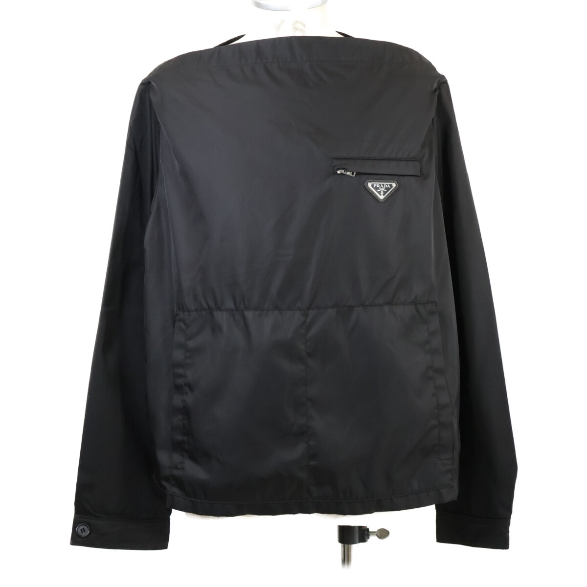 プラダ 【美品/国内正規】SGB755 RE-NYLON トライアングルロゴ プルオーバー トップス 48