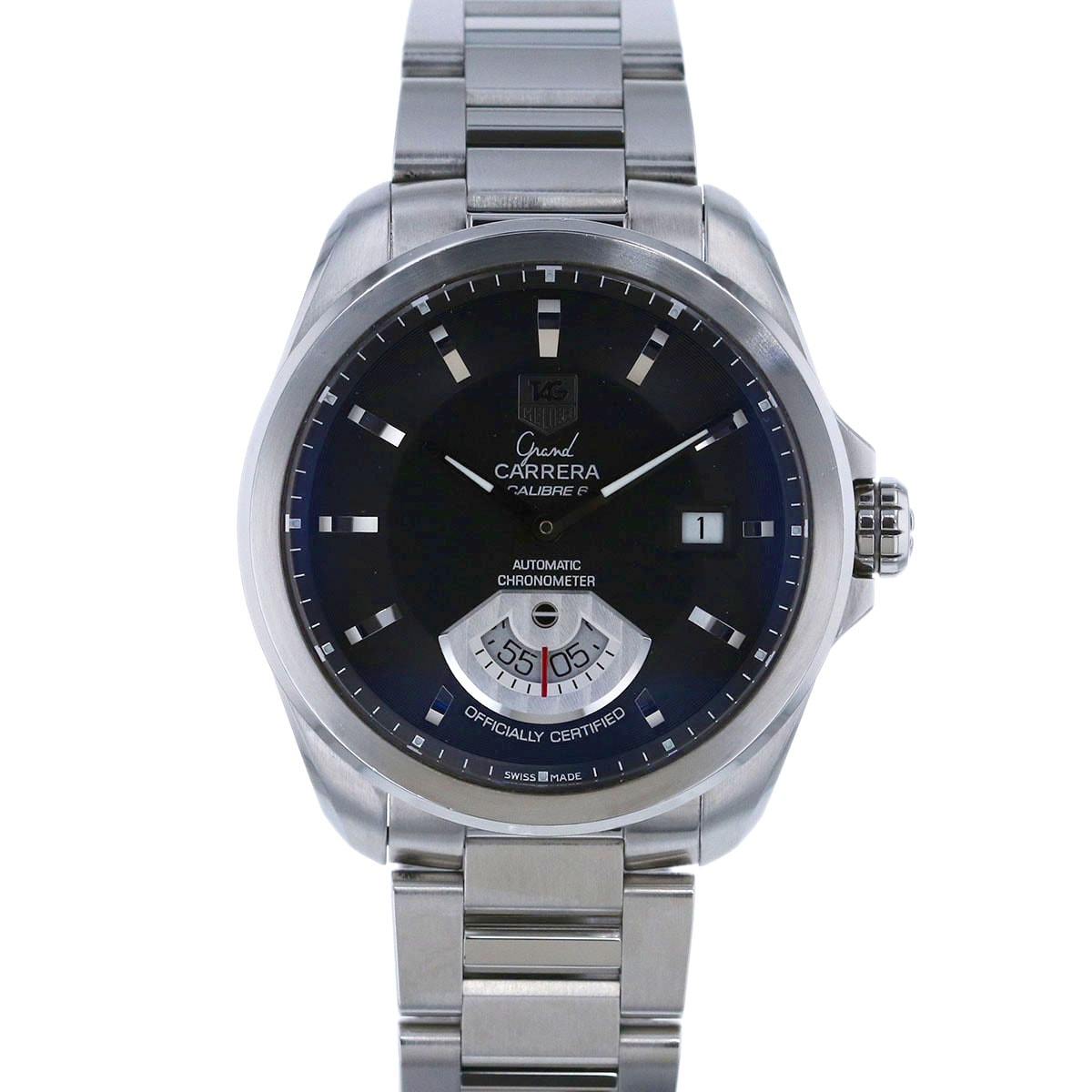 TAG HEUER タグホイヤー グランドカレラ キャリバー 6 自動巻き 腕時計 WAV511A.BA0900 ステンレススチール シルバー  メンズ【中古】