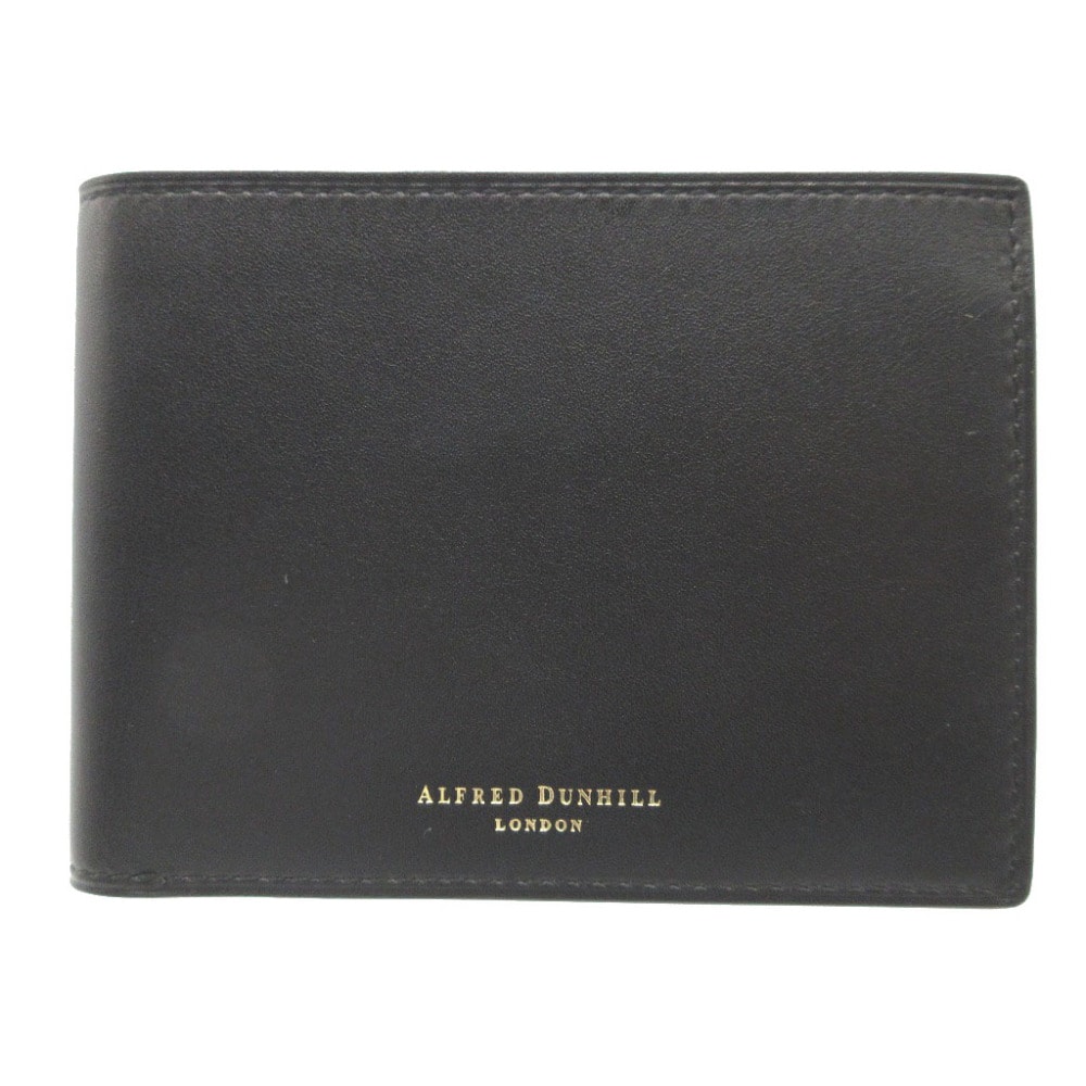 ダンヒル    札入れ レザー  ブラック   二つ折り財布