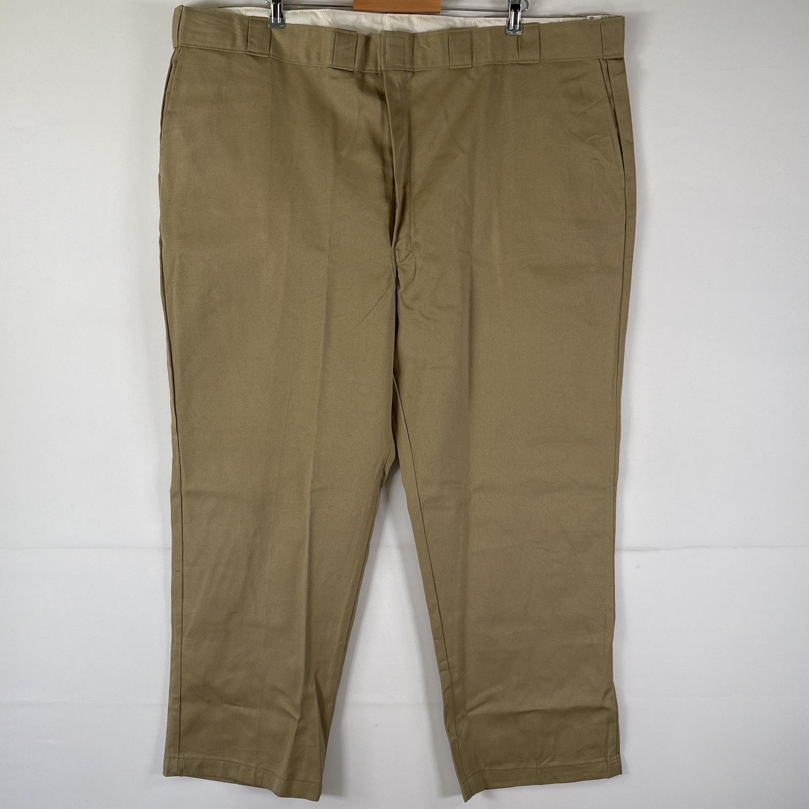 古着 ディッキーズ Dickies ワークパンツ デッドストック タグ付き 大きいサイズ 874 長ズボン オリジナルフィット w50 L30  ベージュ系 メンズ