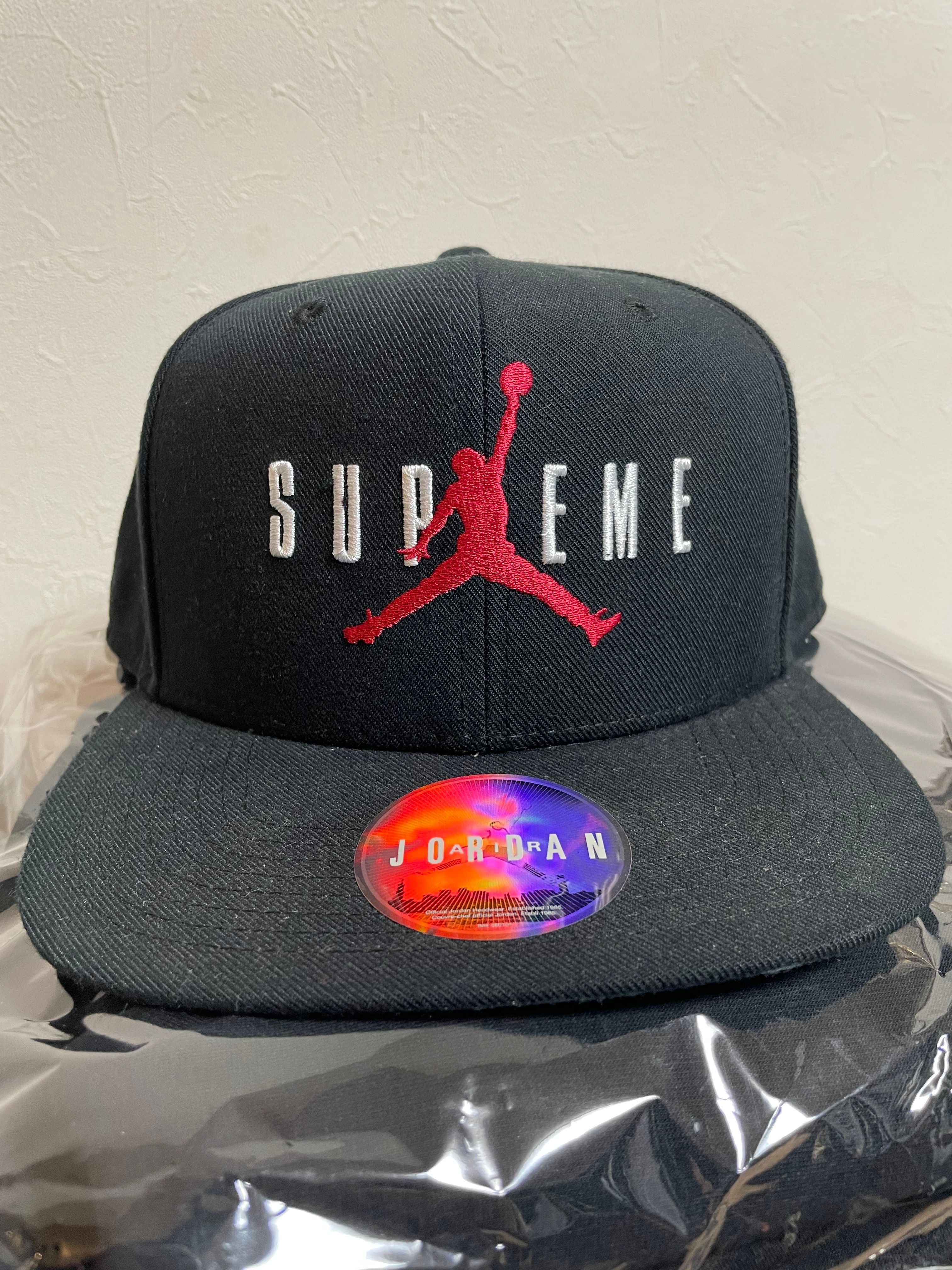 Supreme NIKE Air Jordan 6-Panel Cap "Black"