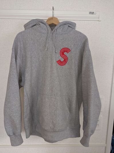Supreme S Logo Hooded Sweatshirt "Heather Grey" (20FW)