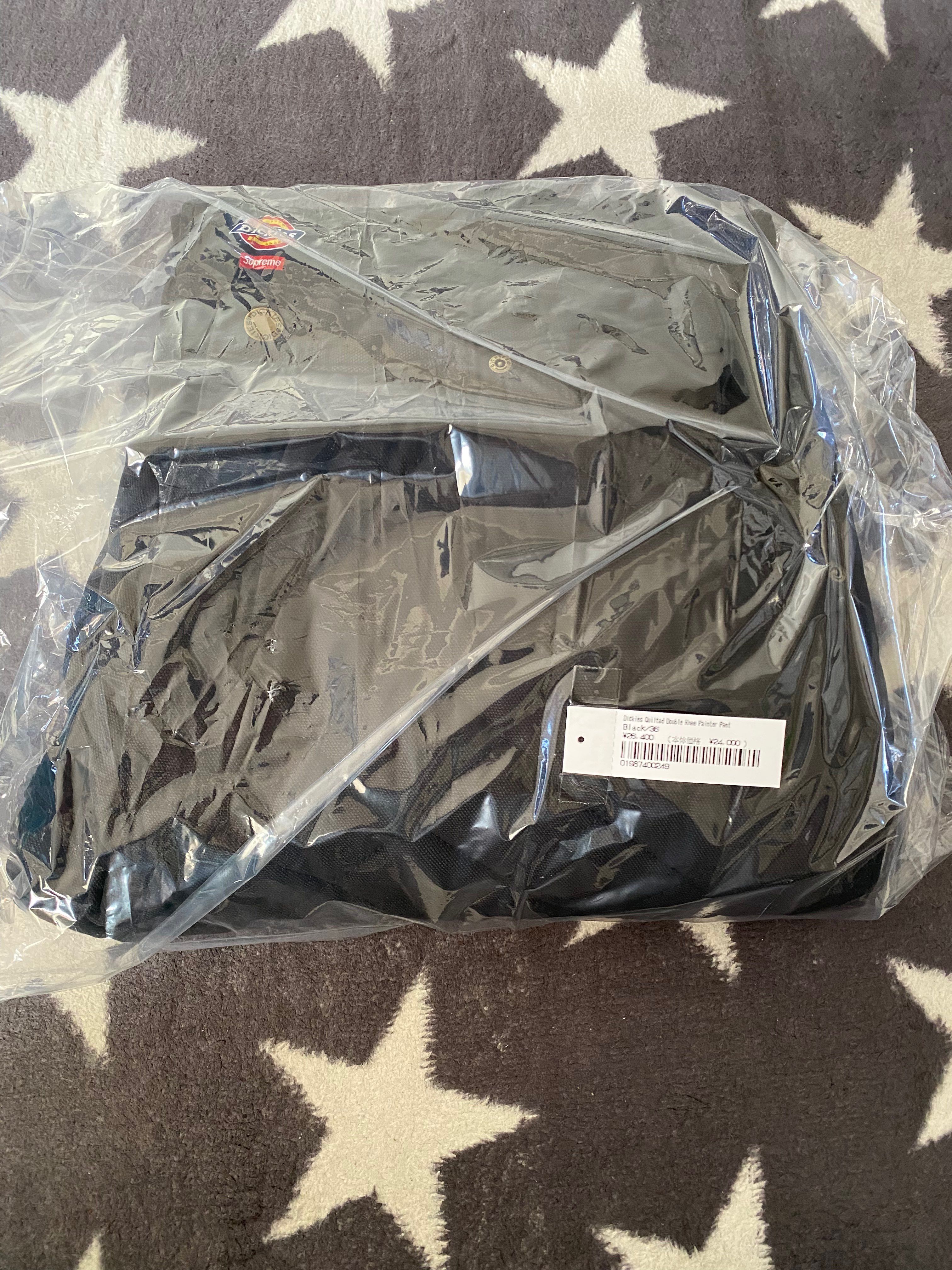 Supreme x Dickies Quilted Denim Work Pant "Black"